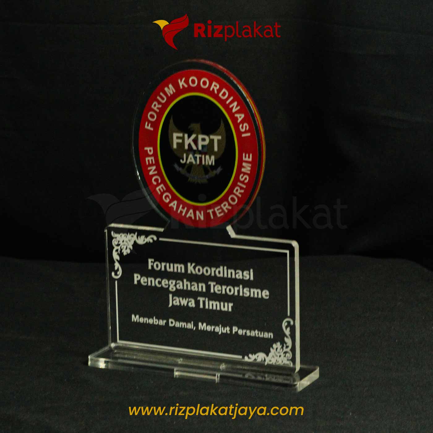 Plakat Akrilik FKPT Jawa Timur