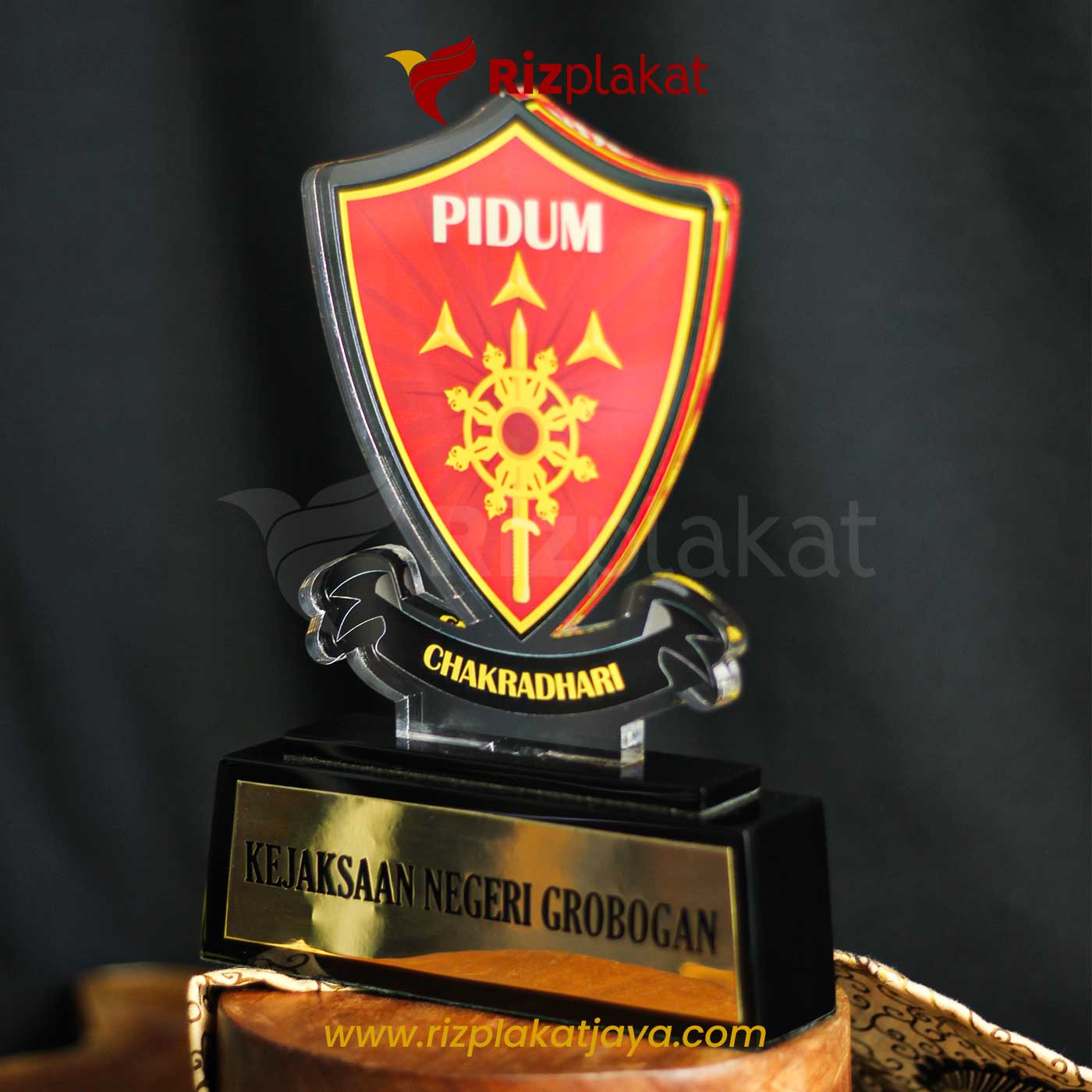 Plakat Akrilik Custom Kejaksaan Negeri Grobogan