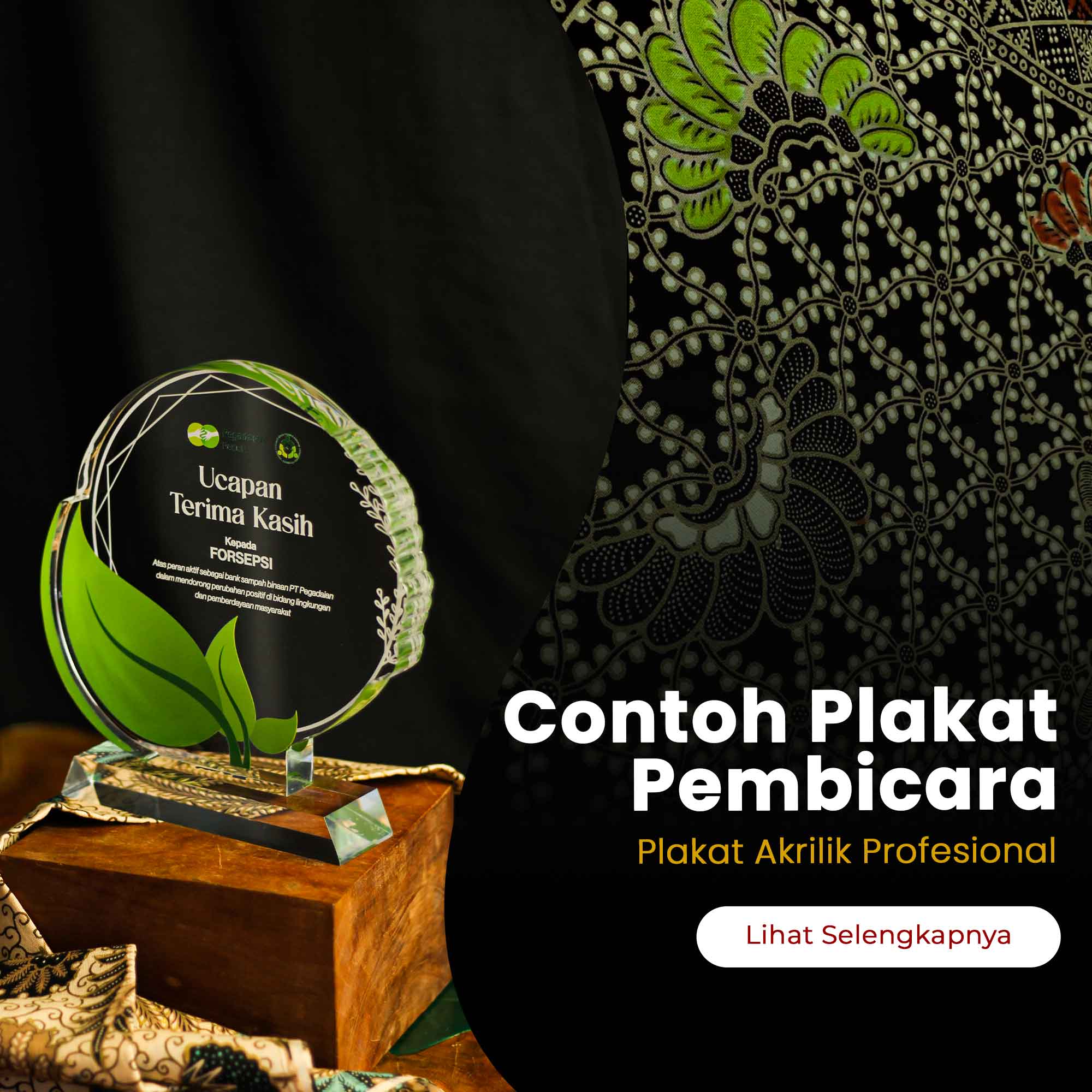 Kw artikel plakat akrilik Contoh Plakat Pembicara. vol 90..jpg